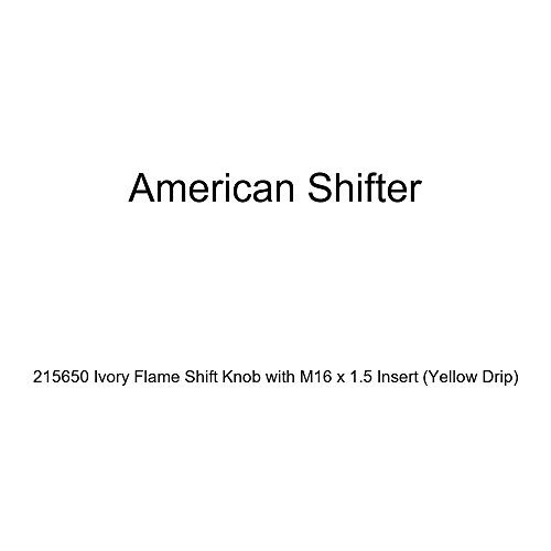 Fisher Paykel 215650 American Shifter Ivory Flame Shift Knob with M16 x 1.5 Insert (Yellow Drip)