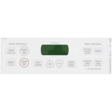 GE Appliances WB27T10677 FACEPLATE GRAPHICS