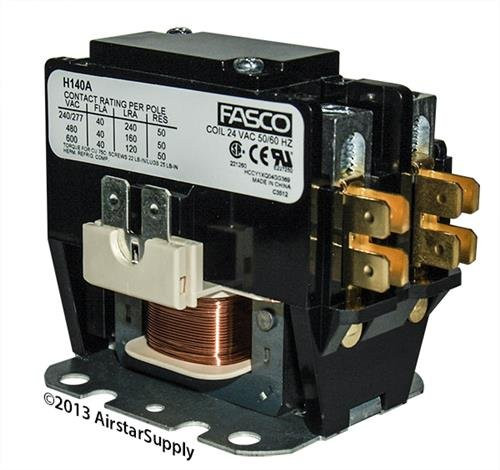 FASCO H140A Weatherking - 40 Amp 1 Pole 24v Coil Replacement Contactor