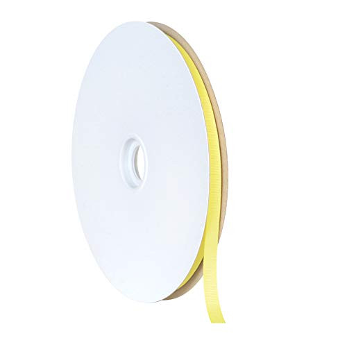 Fisher Paykel 578940 Berwick Offray 3/8" Grosgrain Ribbon, Baby Maize Yellow, 100 Yards
