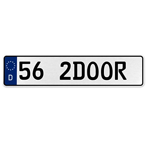 Fisher Paykel 578137 Vintage Parts Wall Art (56 2DOOR White Stamped Aluminium Deutschland License Plate Man cave)