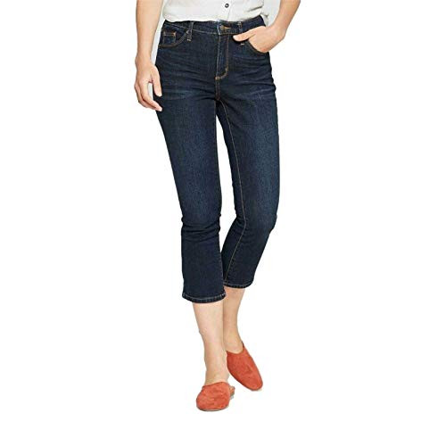 Fisher Paykel 546729 Universal Thread Women's High-Rise Kick Boot Crop Jeans Dark Blue 6