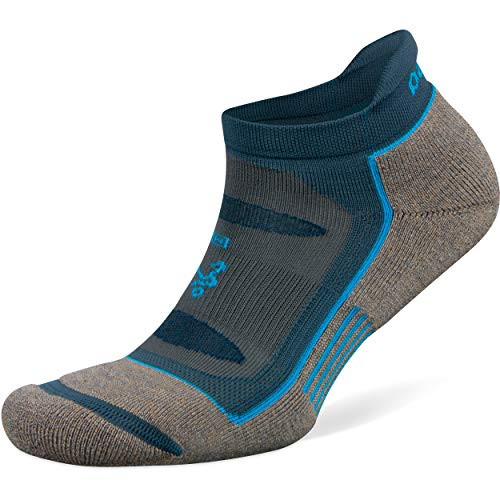 Fisher Paykel 212273 Balega Blister Resist No Show Socks For Men and Women (1 Pair), Mink/Legion Blue, Large