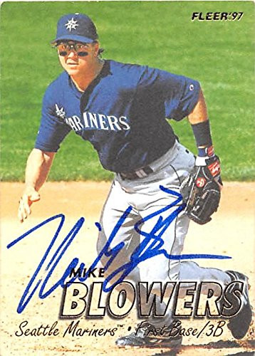 Fisher Paykel 247191 Autograph Warehouse Mike Blowers Autographed Baseball Card - Seattle Mariners 1997 Fleer - No. 545