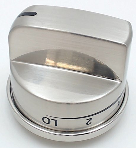 LG EBZ37189611 Electronics Gas Range Burner Control Knob, Stainless Steel by