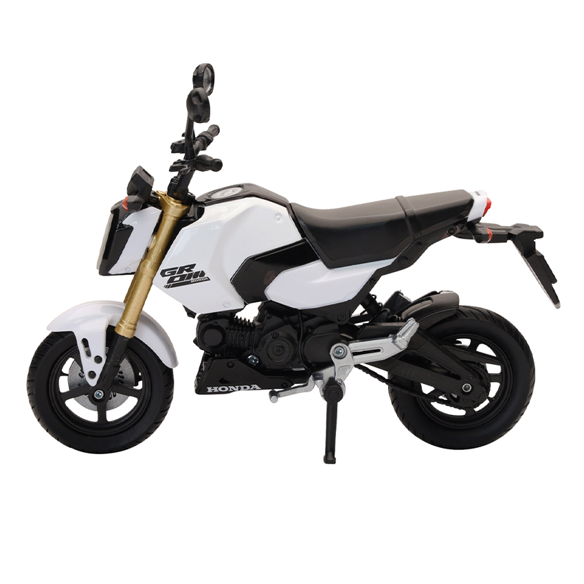 New Ray Toys Honda Grom White - 1:12 Scale - Grom Dudes Garage