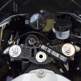 Moto Loot Write The Fucking Ticket - Motorcycle Keychain