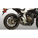 M4 Yamaha FZ-07/MT-07/XSR700 2015-2026 All Black Full System Featuring The RM1 Style Canister