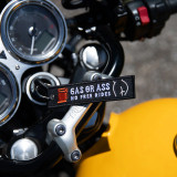 Moto Loot Gas Or Ass - Motorcycle Keychain