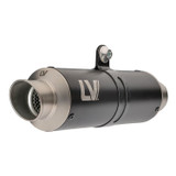 LeoVince GP Corsa Slip-On Exhaust Kawasaki Z125 Pro 2017-2026 - Matte Black Stainless Steel