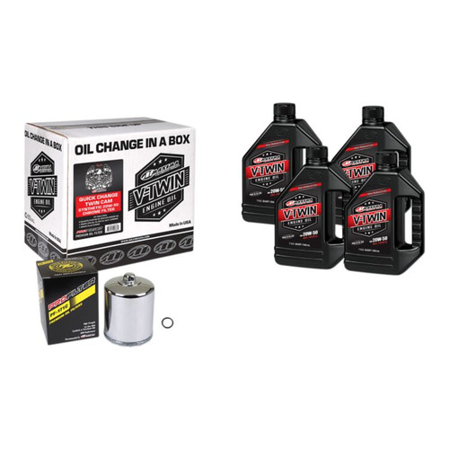 Maxima V-Twin Synthetic Oil Change Kit For Harley Twin Cam 1999-2017