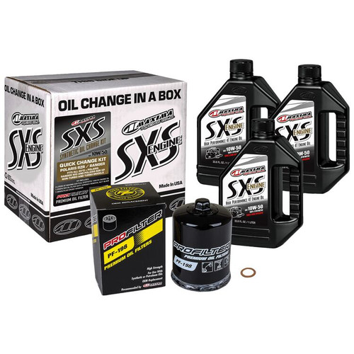 Maxima SxS Full Synthetic Quick Change Oil Kit Polaris Ranger / RZR 2013-2021
