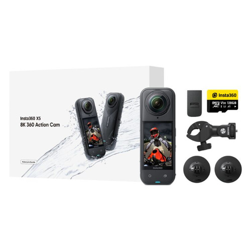 Insta360 X5 8K Action Camera - Motorcycle Bundle