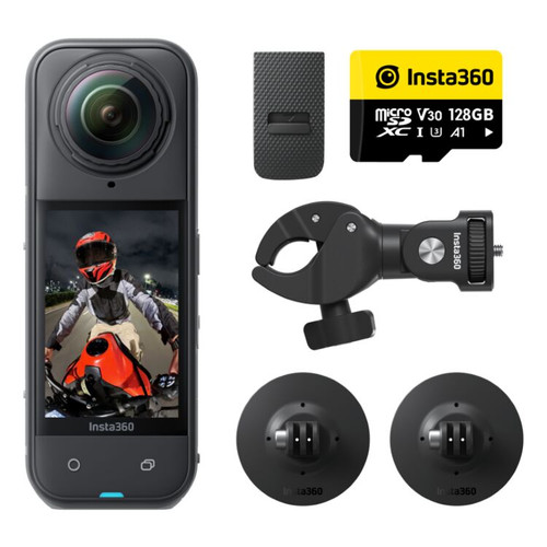 Insta360 X5 8K Action Camera - Motorcycle Bundle