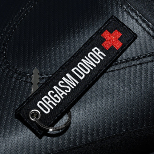 Moto Loot Orgasm Donor - Motorcycle Keychain