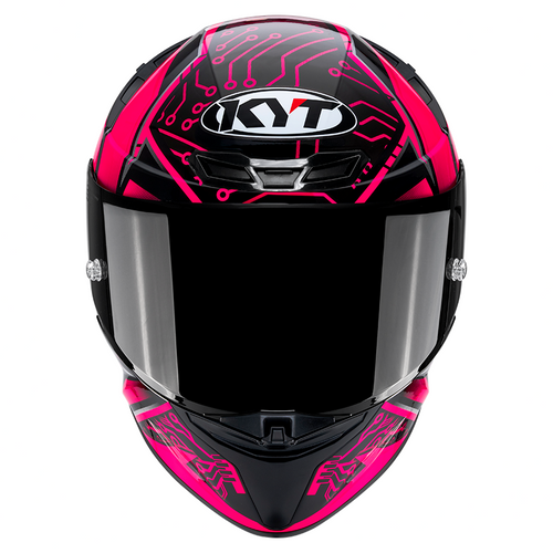 KYT TT Revo Hyper Pink Helmet