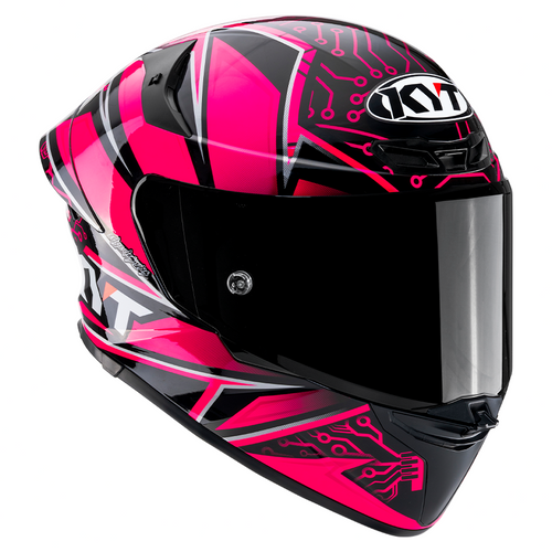 KYT TT Revo Hyper Pink Helmet