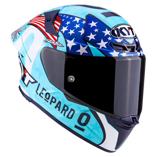 KYT TT Revo Leopard Americas Replica Helmet