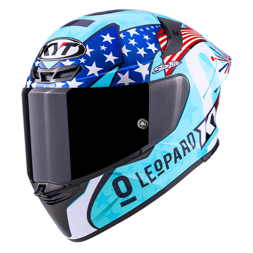 KYT TT Revo Leopard Americas Replica Helmet