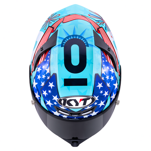 KYT TT Revo Leopard Americas Replica Helmet