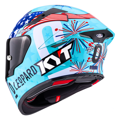 KYT TT Revo Leopard Americas Replica Helmet