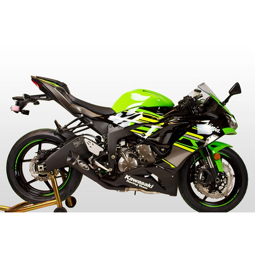 M4 Kawasaki ZX-6R Tech1 2009-2026 Full System with Black GP19 Canister