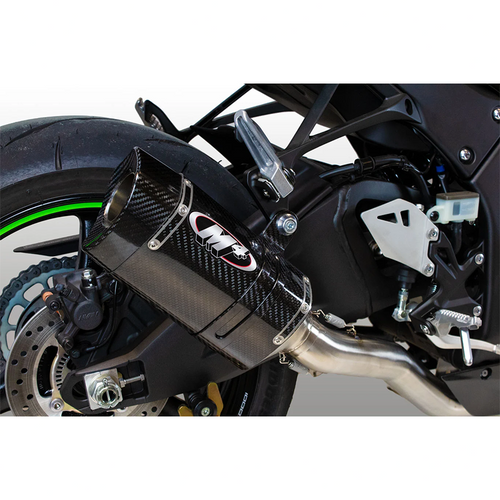M4 Kawasaki ZX-10R 2021-2026 Titanium Half System with Tech1 Carbon Fiber Canister