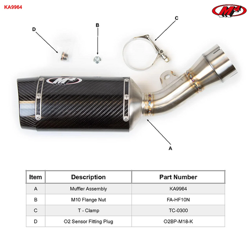 M4 Kawasaki ZX-10R 2021-2026 Street Slayer Slip-On with Carbon Canister