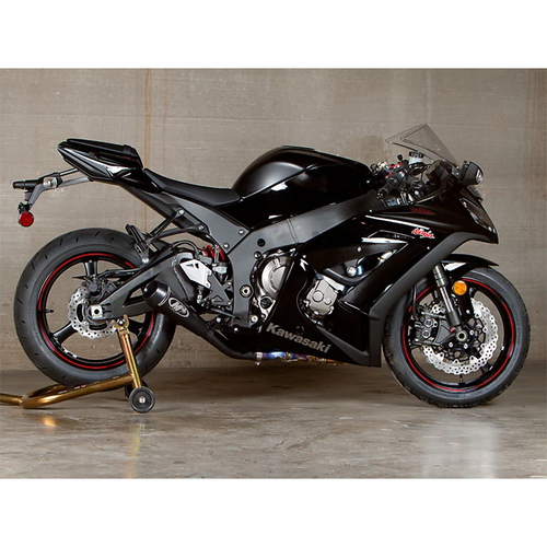 M4 Kawasaki ZX-10R 2011-15 Slip-On System with Black GP Canister