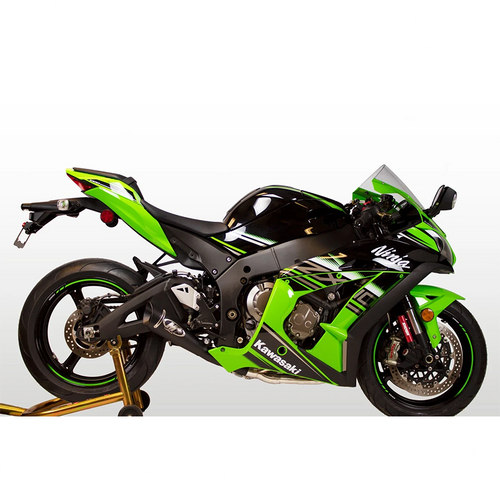 M4 Kawasaki ZX-10R 2016-2020 Full System Stainless with Black GP19 Canister