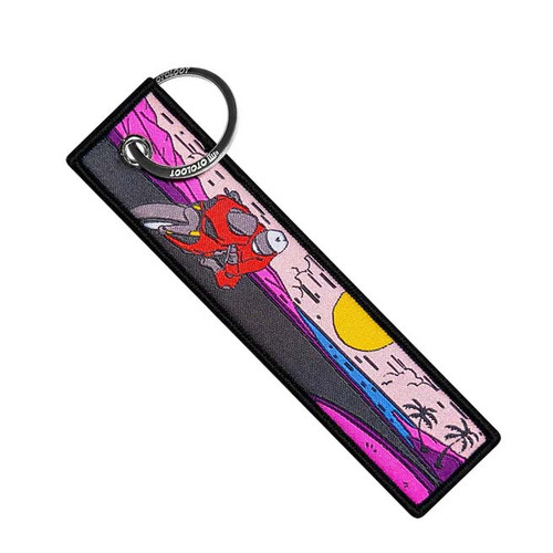 Moto Loot Nee Down Beach Rider - Motorcycle Keychain