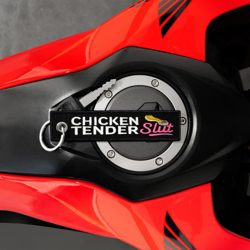 Moto Loot Chicken Tender Slut - Motorcycle Keychain