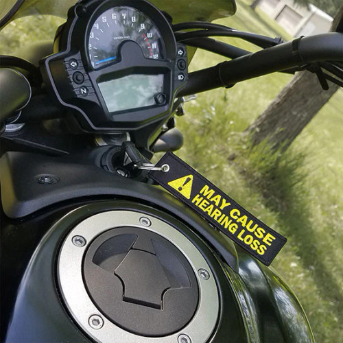 Moto Loot May Cause Hearing Loss - Motorcycle Keychain