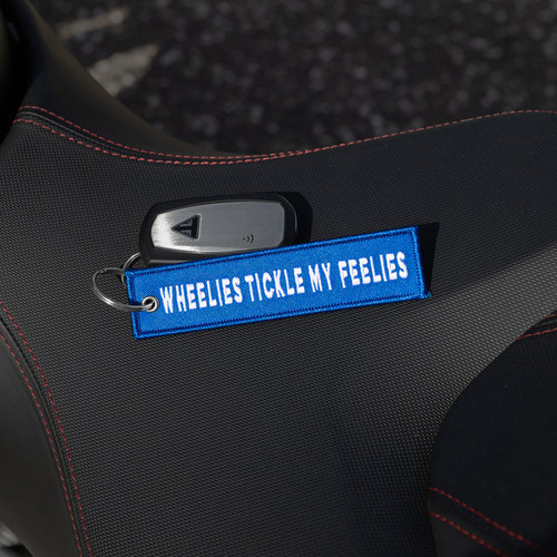 Moto Loot Wheelies Tickle My Feelies - Motorcycle Keychain