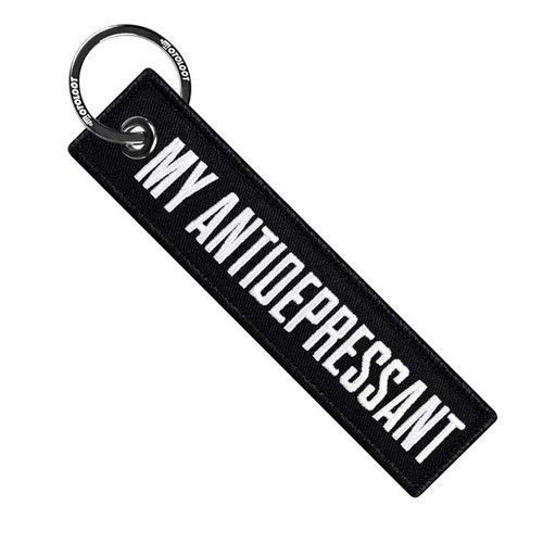 Moto Loot My Antidepressant - Motorcycle Keychain