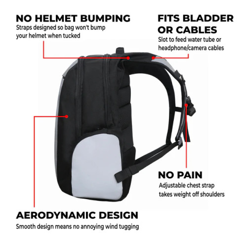 Moto Loot Insanely Reflective Motorcycle Backpack - Glowrider
