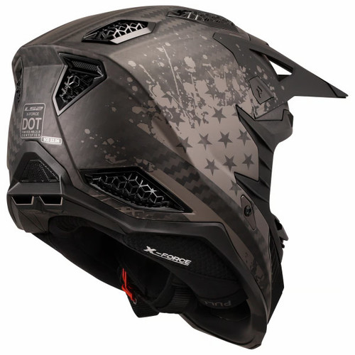 LS2 X-Force Carbon Black Flag Helmet