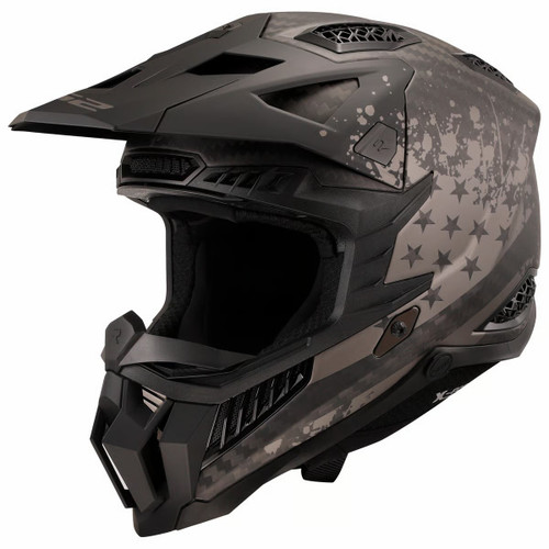 LS2 X-Force Carbon Black Flag Helmet