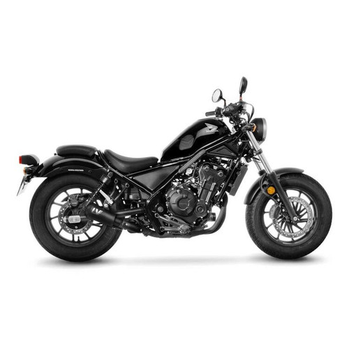 LeoVince LV-10 Slip-On Exhaust Honda Rebel 300 / 500 2017-2026 - Full Black Stainless Steel