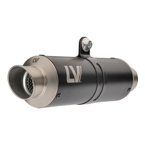 LeoVince GP Corsa Slip-On Exhaust CF Moto 450SS / 450SR 2023-2024 - Matte Black Stainless Steel
