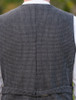  Black and Grey Night Check Tweed Waistcoat 