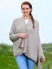 Super Soft Trellis Poncho -  Toasted Oat