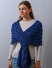 Super Soft Cabled Shawl - Ink