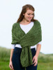 Super Soft Cabled Shawl - Meadow Green