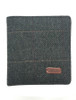 Tweed Wallet- Grey Herringbone