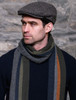 Trinity Tweed Flat Cap - Grey with Tan