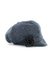 Ladies Tweed Newsboy Hat - Dark Denim