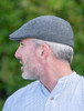 Tweed Duck Bill Panel Cap – Grey Herringbone