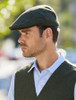 Donegal Tweed Flat Cap - Green Fleck