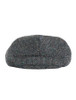 Donegal Tweed Flat Cap - Charcoal Fleck